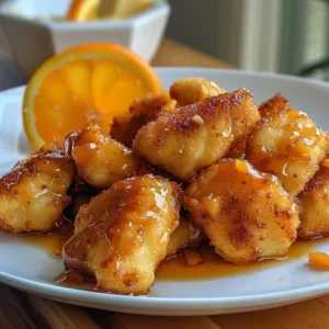 Four ingredient orange chicken recipe featuring Sweet Baby Ray's BBQ sauce, Smucker's sweet orange marmalade, and lite soy sauce.