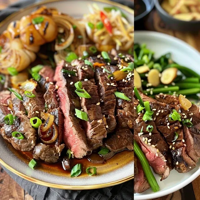 A collage of delicious beef dishes, including beef wellington, roast beef, and steak sandwiches.