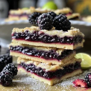 A slice of blackberry shortbread on a plate.