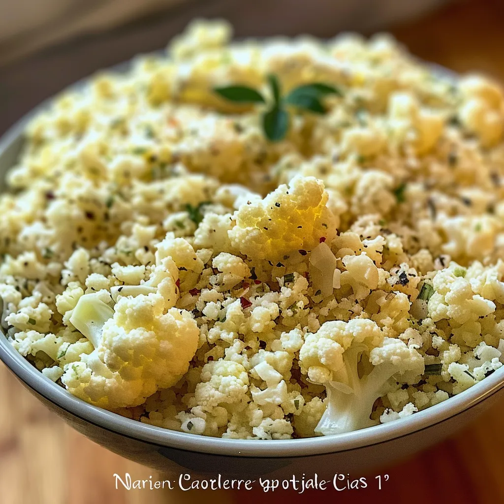 Delicious keto cauliflower rice, a low-carb alternative to regular rice.
