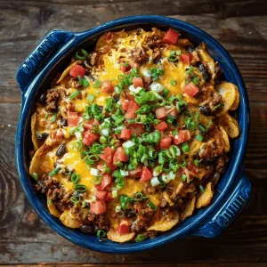 A delicious plate of Hobo Casserole (Ground Beef Recipe)