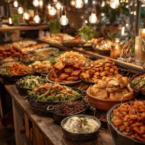 A delicious plate of Food setup, delicious, food inspo, party, birthday party, girl dinner | Food set up, Dinner party recipes, Party food buffet