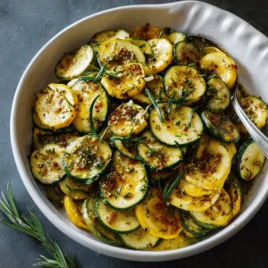 A delicious plate of Roasted Summer Squash