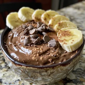 A vibrant green avocado blended with cocoa powder, creating a decadent dessert swirl.