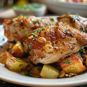 Detailed shot of a comfort food recipe, focusing on juicy textures and colors.