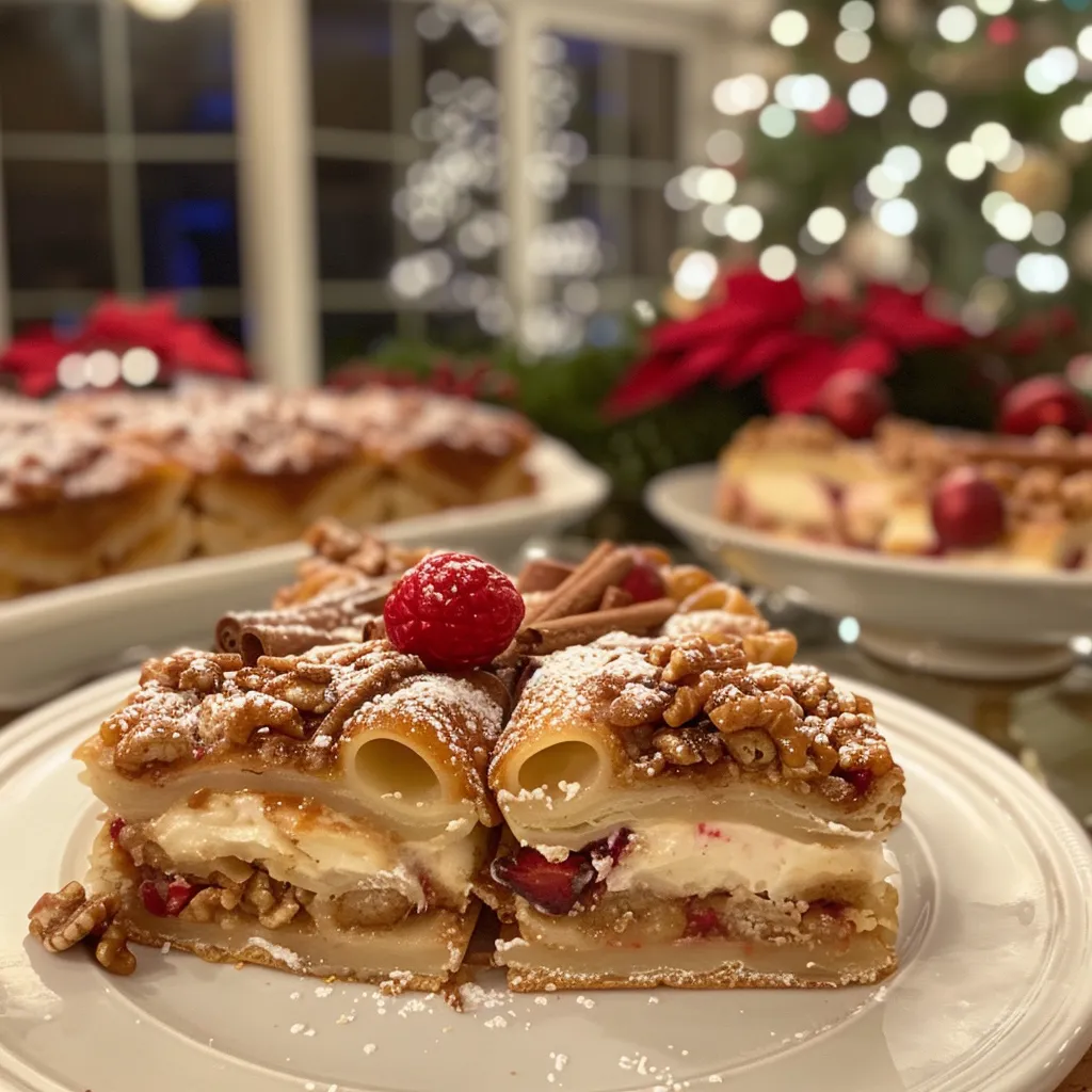 Hannah focused on cooking, showcasing festive dishes and vibrant ingredients.