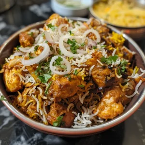 Delicious comfort food presented with crispy golden onions on top.