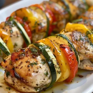 Side view of delicious chicken bundles filled with fresh ingredients on a rustic background.