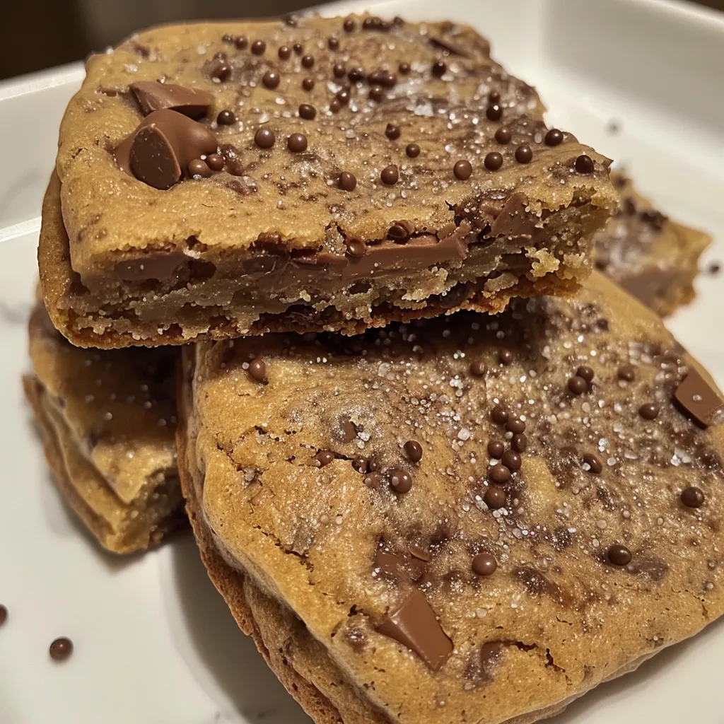 Juicy cookies displaying a mix of chocolate chips and colorful sprinkles.