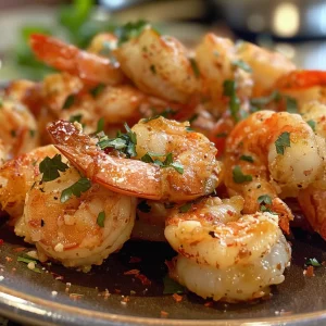 A side view of Shrimp Cocktail Bites displayed elegantly on a plate.