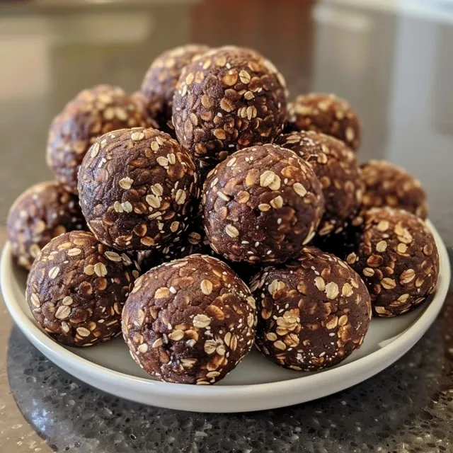 Mouthwatering no-bake brownie balls featuring a rich chocolate exterior and crunchy rice cereal.