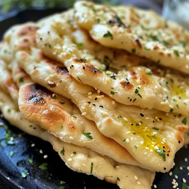 Juicy gluten-free flatbread placed on a rustic table, garnished with herbs.
