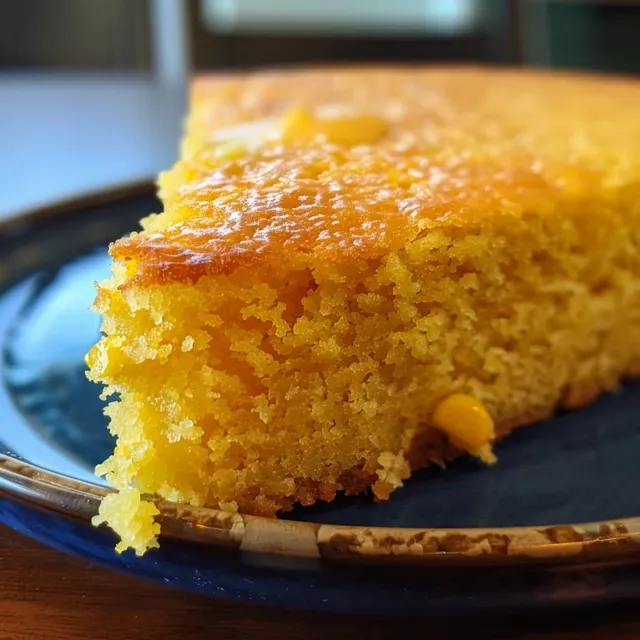 Freshly cooked cornbread with a crispy crust and soft texture.