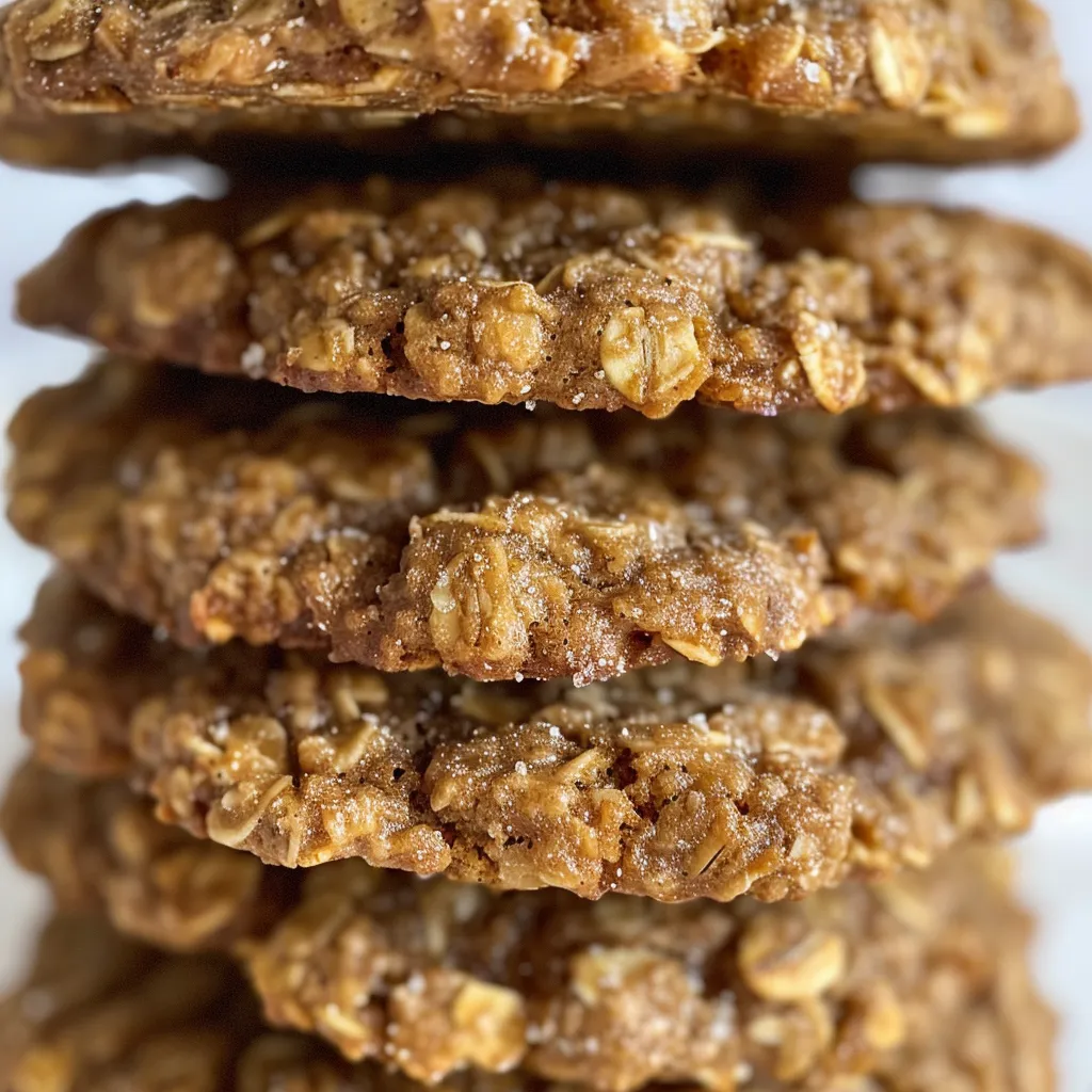Delicious oatmeal cookies, featuring oats and spices, on a rustic wooden surface.