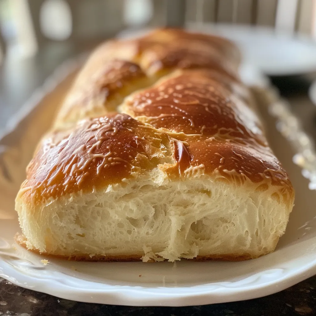 Close-up image of delicious homemade bread with visible steam rising.