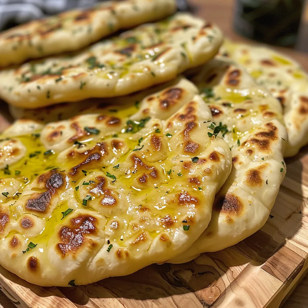 Side angle shot of delicious homemade flatbread, emphasizing its inviting appearance.