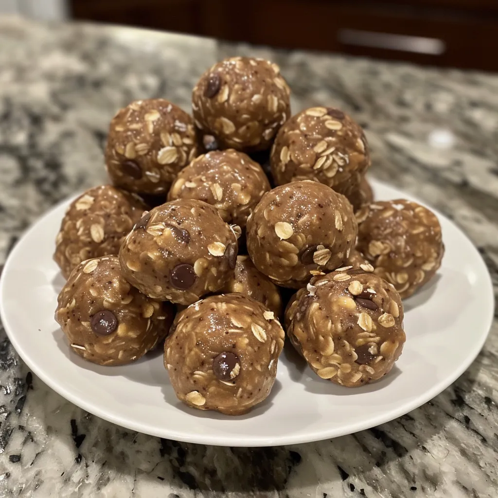 Deliciously crafted no-bake protein balls displayed on a surface, exuding a healthy vibe.