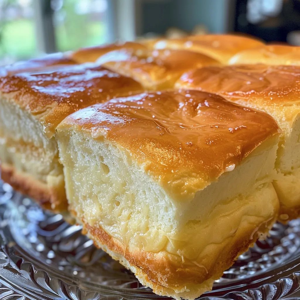 Juicy sweet buns with a light sheen, highlighting their texture.