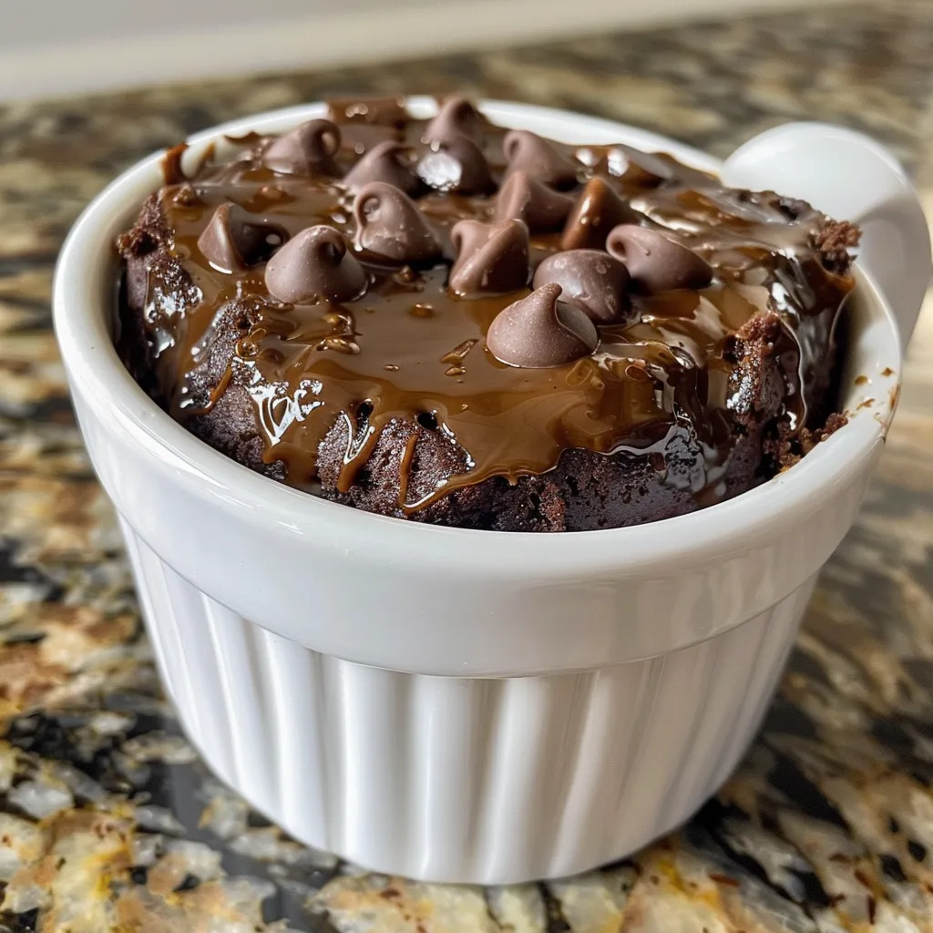 Delicious Greek Yogurt Mug Cake showcasing its soft, fluffy interior and rich chocolate flavor.