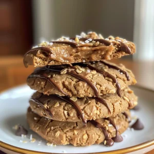 Juicy, golden-brown peanut butter protein cookies displayed on a clean surface.