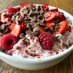 ['Close-up of chocolate-covered strawberry yogurt clusters with a glossy finish.', 'Side view of yogurt clusters featuring pieces of strawberries and a chocolate coating.', 'Detail shot of chocolate strawberry yogurt clusters, highlighting their creamy texture.', 'Artistic view of yogurt and berry clusters coated in chocolate, emphasizing freshness.']