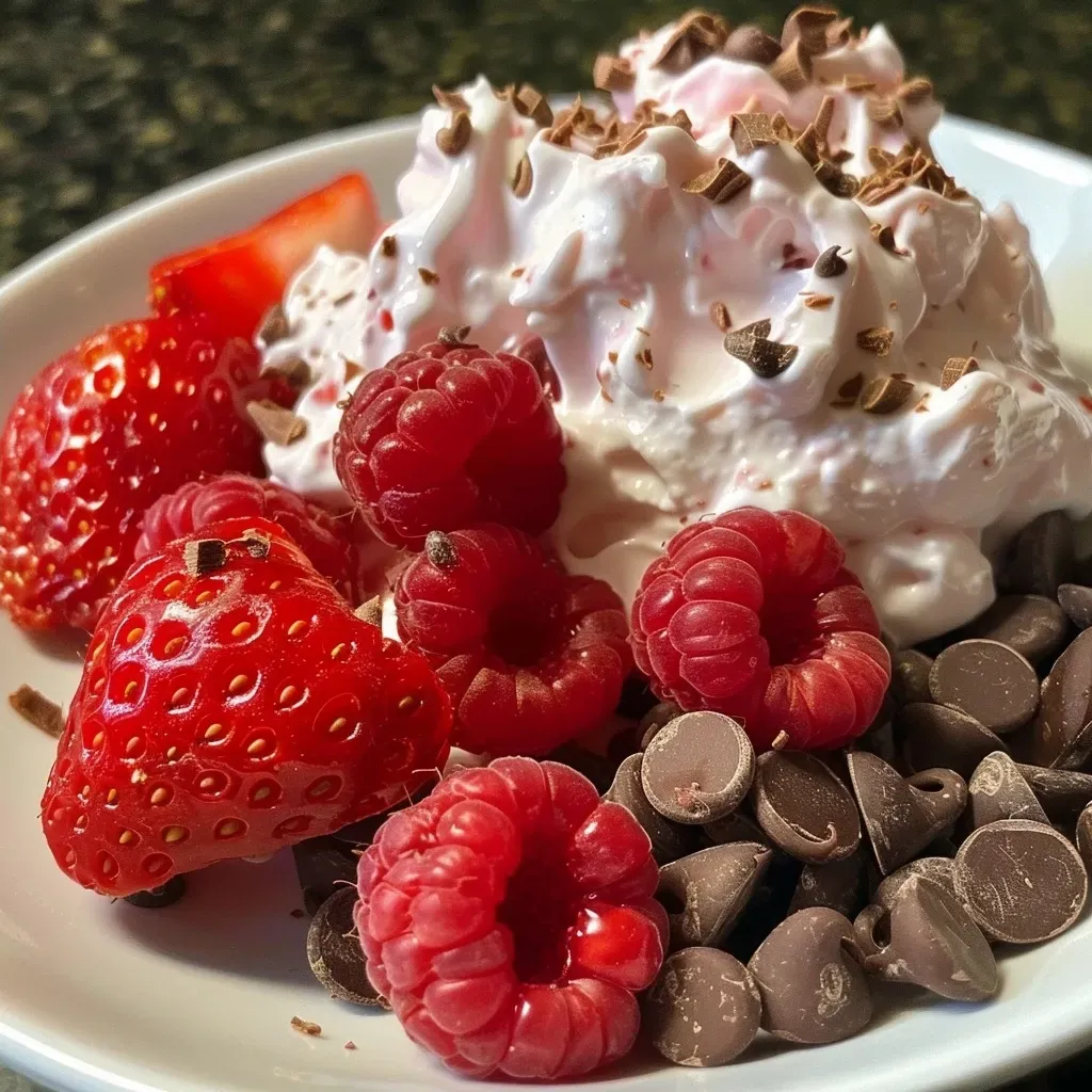 ['Close-up of chocolate-covered strawberry yogurt clusters with a glossy finish.', 'Side view of yogurt clusters featuring pieces of strawberries and a chocolate coating.', 'Detail shot of chocolate strawberry yogurt clusters, highlighting their creamy texture.', 'Artistic view of yogurt and berry clusters coated in chocolate, emphasizing freshness.']