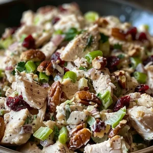 ['Close-up view of a colorful turkey salad featuring diced turkey and a variety of ingredients.', 'Side view of an Ultimate Turkey Salad with chunks of turkey, green onions, and cranberries.', 'Detailed shot of a turkey salad showcasing creamy dressing and fresh vegetables.', 'Juicy turkey salad prepared with nuts and herbs, displayed in a bowl.']