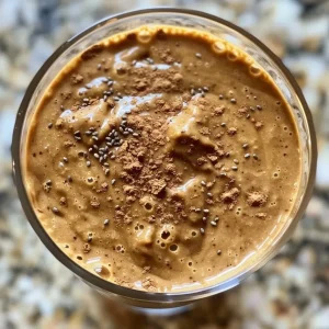 ['Close-up view of a creamy Gingerbread Molasses Smoothie in a glass.', 'A side angle of a vibrant Gingerbread Molasses Smoothie, garnished with spices.', 'Thick, brown Gingerbread Molasses Smoothie in a clear glass, with a straw.', 'A delicious-looking Gingerbread Molasses Smoothie, highlighting its rich texture.']