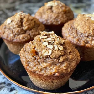 ['Close-up view of moist gingerbread protein muffins, showcasing their texture and color.', 'Side view of gingerbread protein muffins highlighting their golden brown crust and fluffy interior.', 'Juicy gingerbread protein muffins displayed on a plate, emphasizing their rich spices.', 'Detailed shot of gingerbread protein muffins illustrating the ingredients and baking quality.']