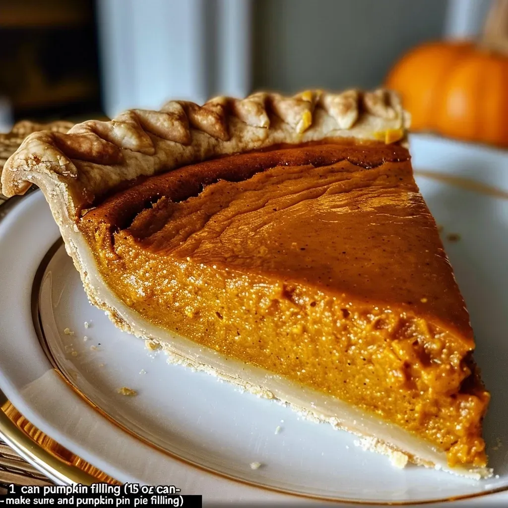 ['Close-up view of a golden-brown Molasses Pumpkin Pie in a pie shell.', 'Side perspective of a delicious Molasses Pumpkin Pie with a rich filling.', 'Detailed shot of a freshly baked Molasses Pumpkin Pie, showcasing its texture.', 'Appetizing close-up of a Molasses Pumpkin Pie, emphasizing its smooth surface and crust.']