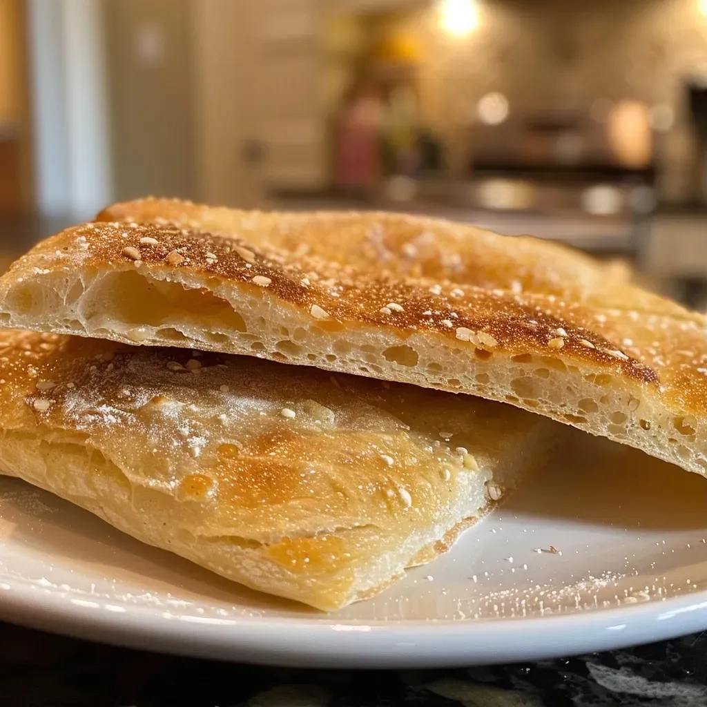 ['Close-up view of a golden-brown Panini Bread with a crispy crust.', 'Side view of freshly baked Panini Bread showing its airy interior.', 'Delicious Panini Bread highlighting its texture and crust from a smartphone shot.', 'Juicy Panini Bread displayed with a soft and fluffy inside.']