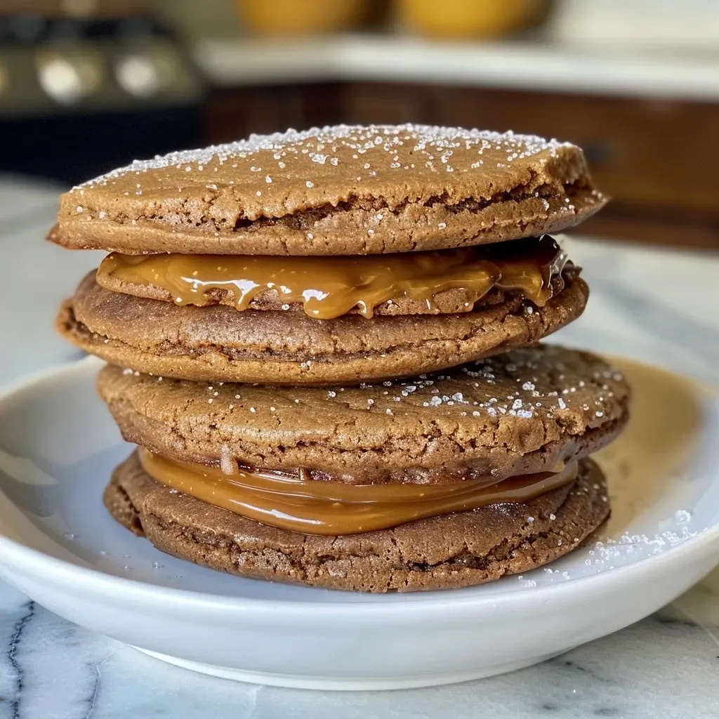 ['Close-up view of a glossy, golden-brown salted caramel sauce in a jar.', 'Thick, rich salted caramel sauce drizzling from a spoon, showcasing its texture.', 'Side view of a small bowl filled with homemade salted caramel sauce.', 'Warm salted caramel sauce glistening under soft light, with a sprinkle of salt on top.']