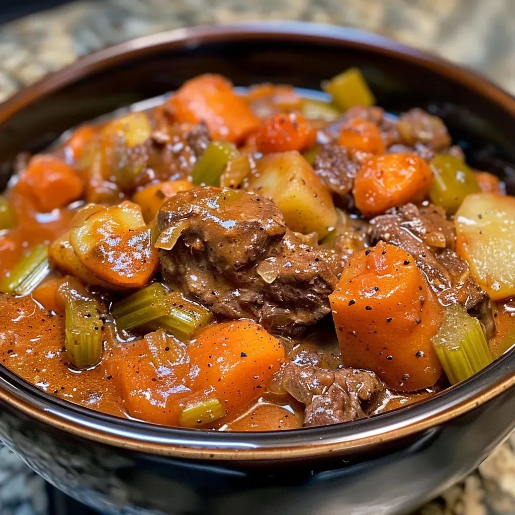 ['Close-up view of a hearty Witches Cauldron Casserole with visible chunks of beef and vegetables.', 'Side angle of a bubbling Witches Cauldron Casserole, showcasing golden potatoes and colorful carrots.', 'Detailed image of a Witches Cauldron Casserole, featuring tender beef and a creamy sauce.', 'Hot Witches Cauldron Casserole in a rustic dish, highlighting its inviting texture and vibrant ingredients.']