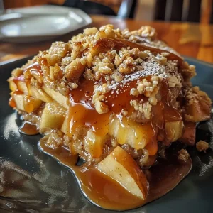 Delicious Salted Caramel Apple Crumble Recipe