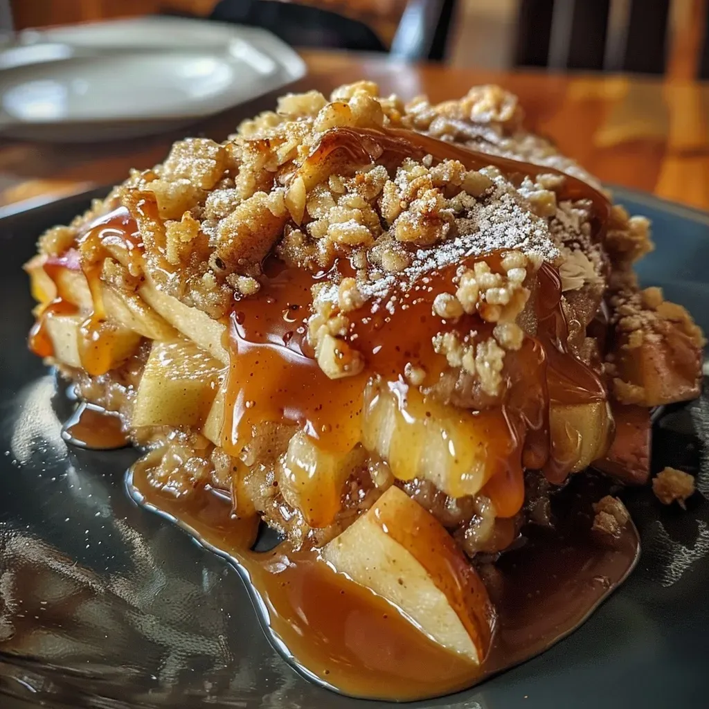 Delicious Salted Caramel Apple Crumble Recipe