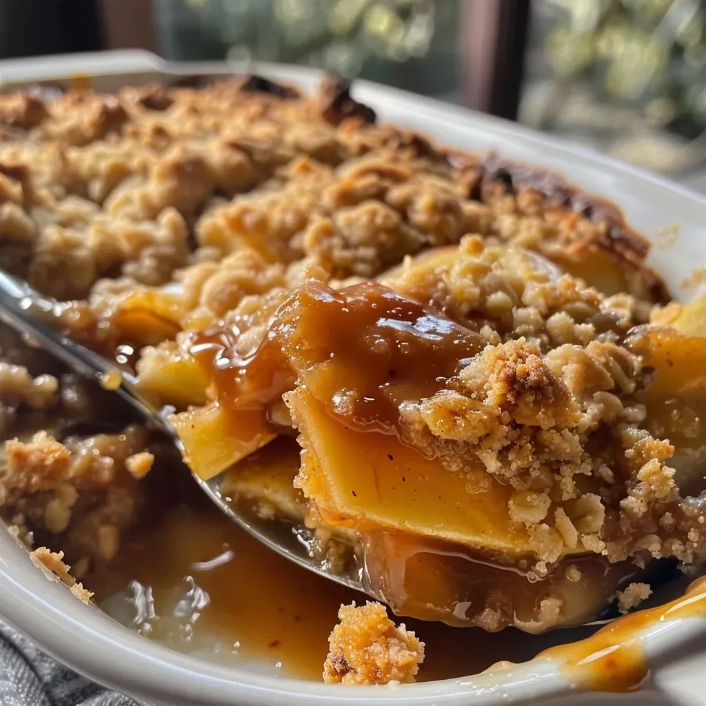 Delicious Salted Caramel Apple Crumble Recipe