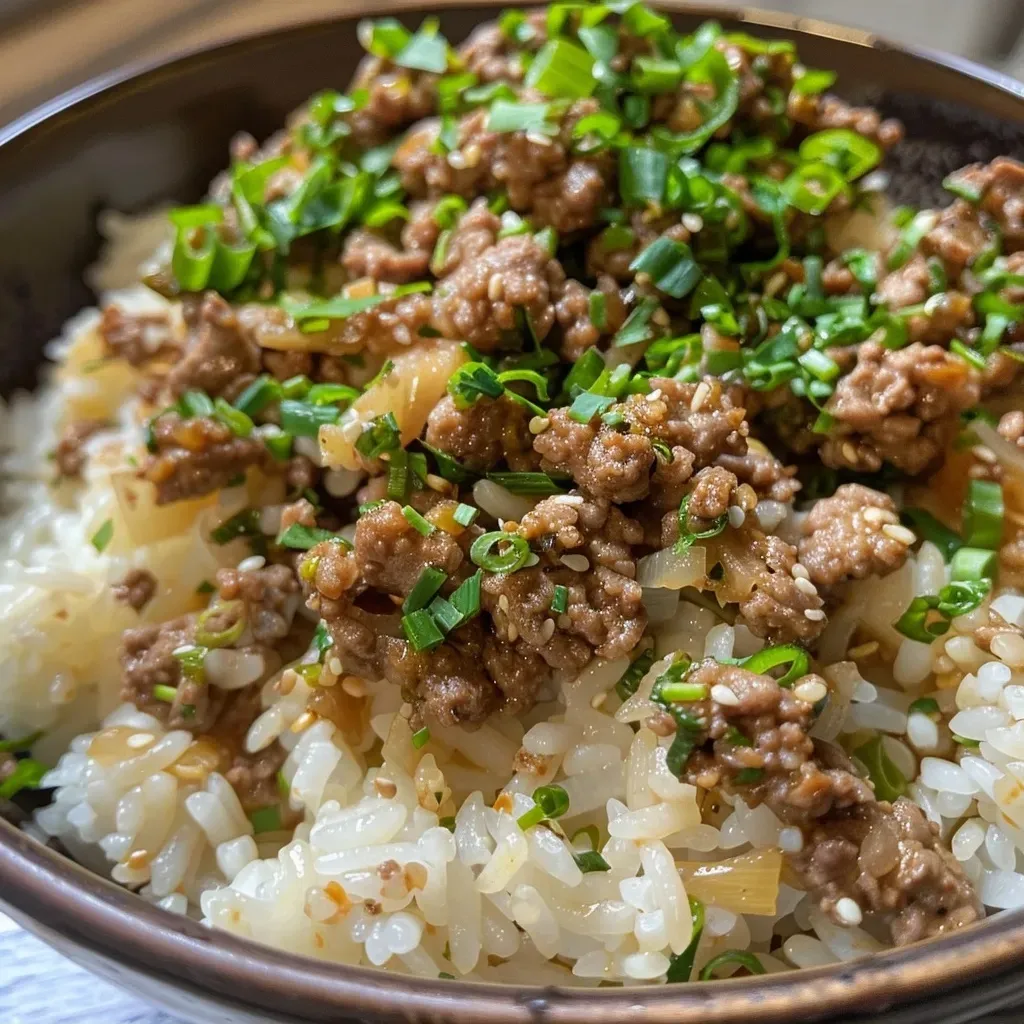 Garlic Butter Beef Rice