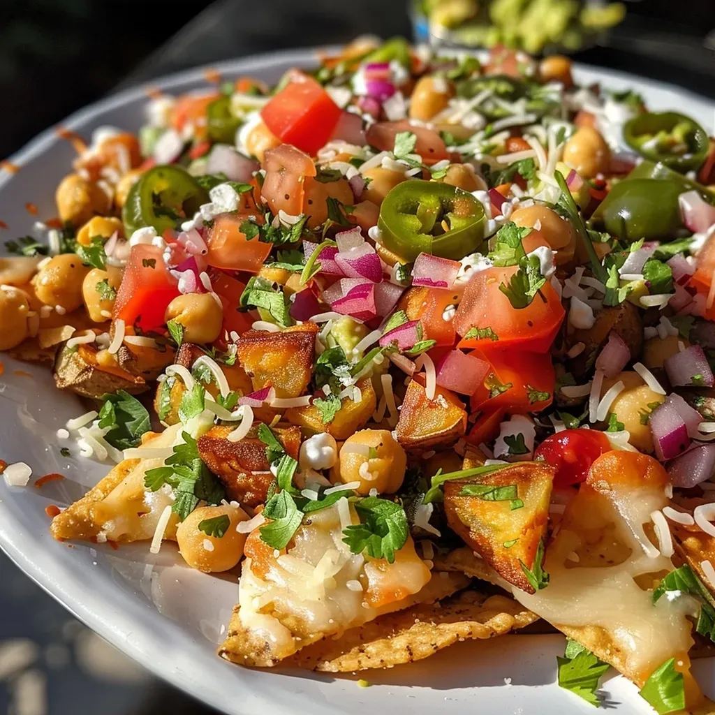 Indian Cheesy Nachos Chaat