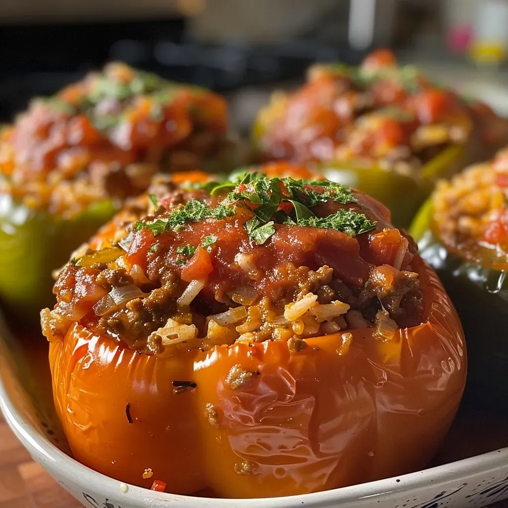 Stuffed Bell Peppers Crockpot Recipe