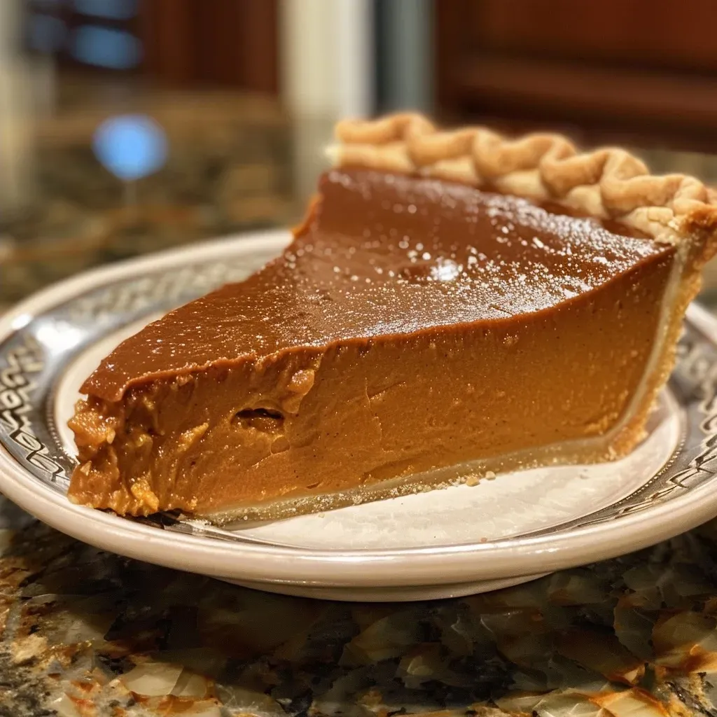 Sweet Potato Molasses Pie