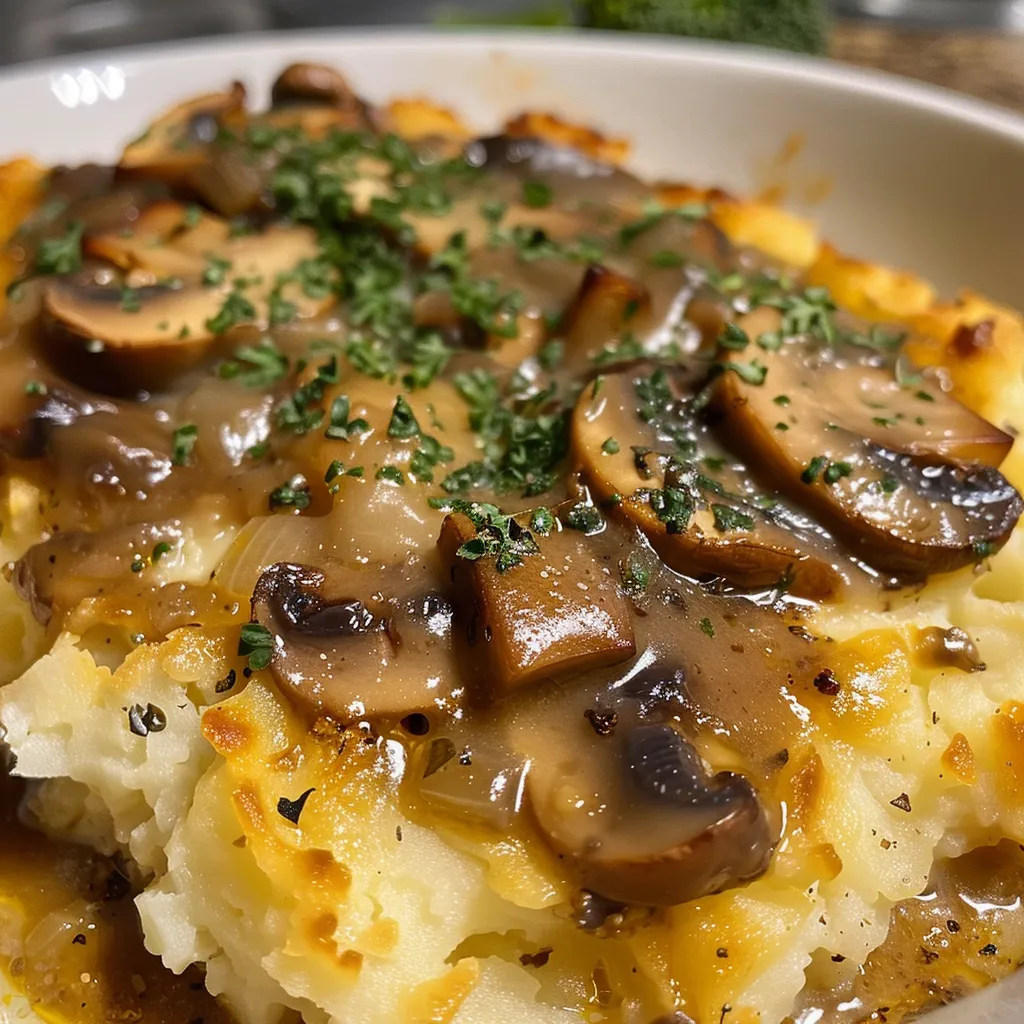 Easy Spanish Mushroom Shepherd’s Pie with Brown Butter Flavor