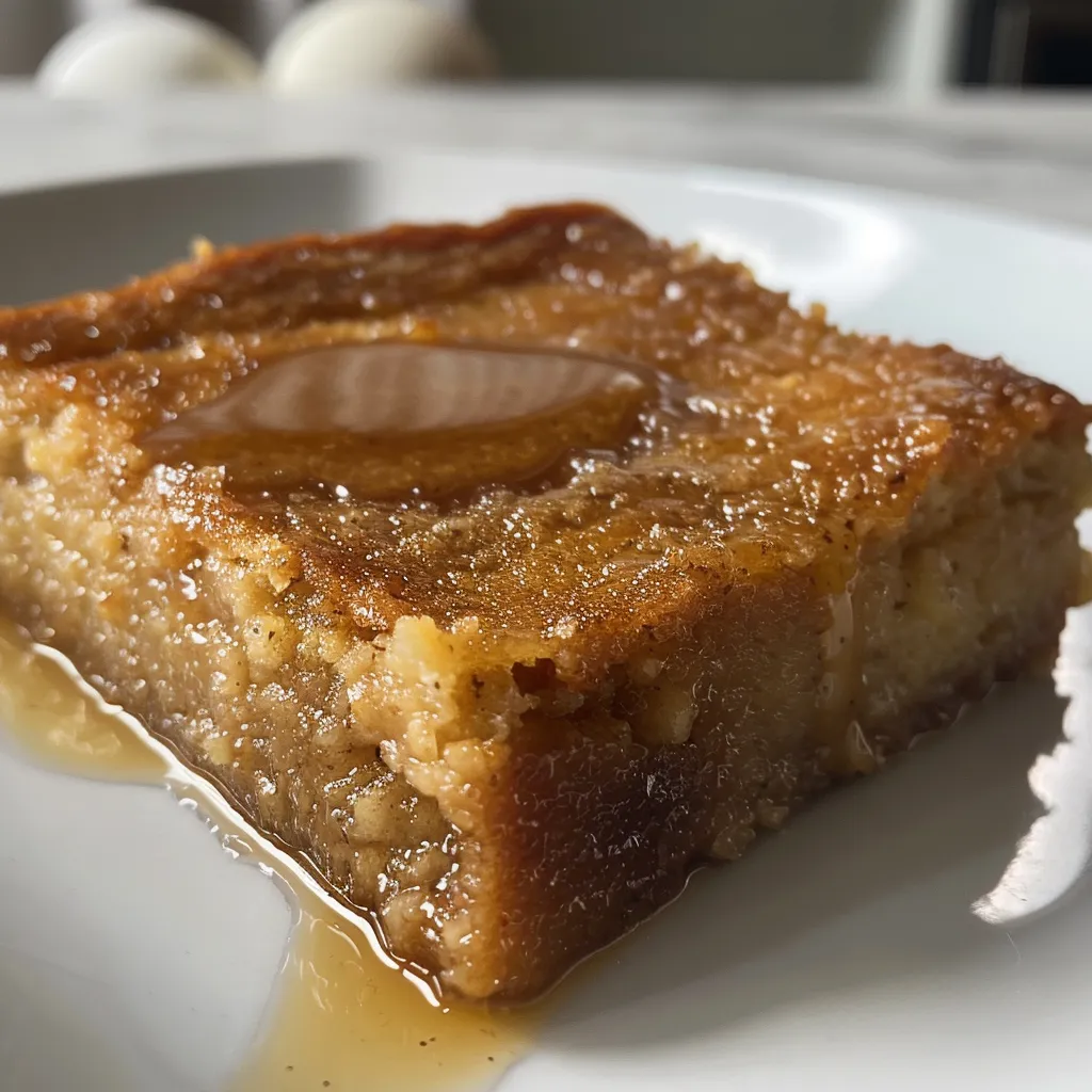 Old-Fashioned Indian Pudding with Molasses and Maple