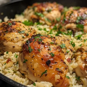 One-Pot Garlic Butter Chicken and Rice