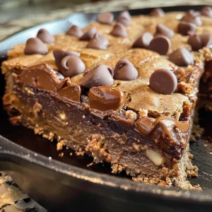 High-Protein Brownie Cookie Skillet
