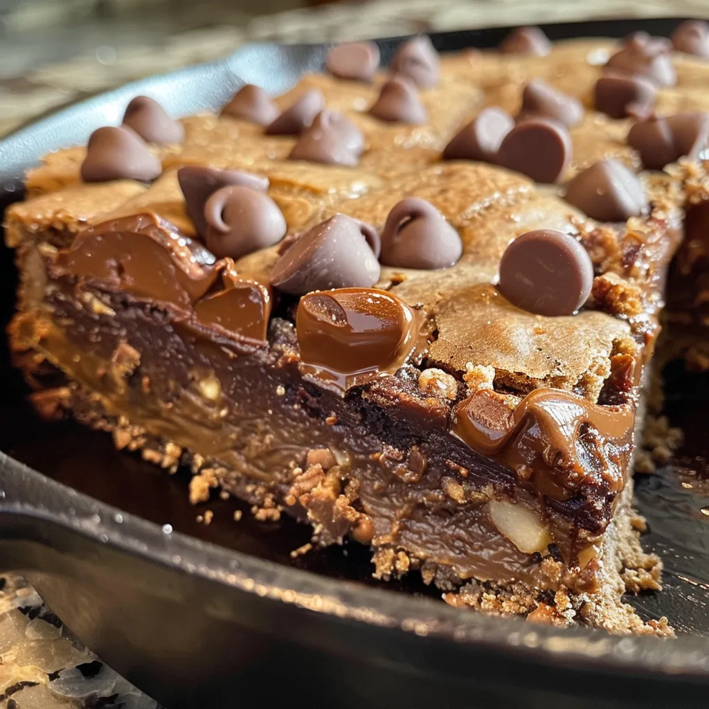 High-Protein Brownie Cookie Skillet