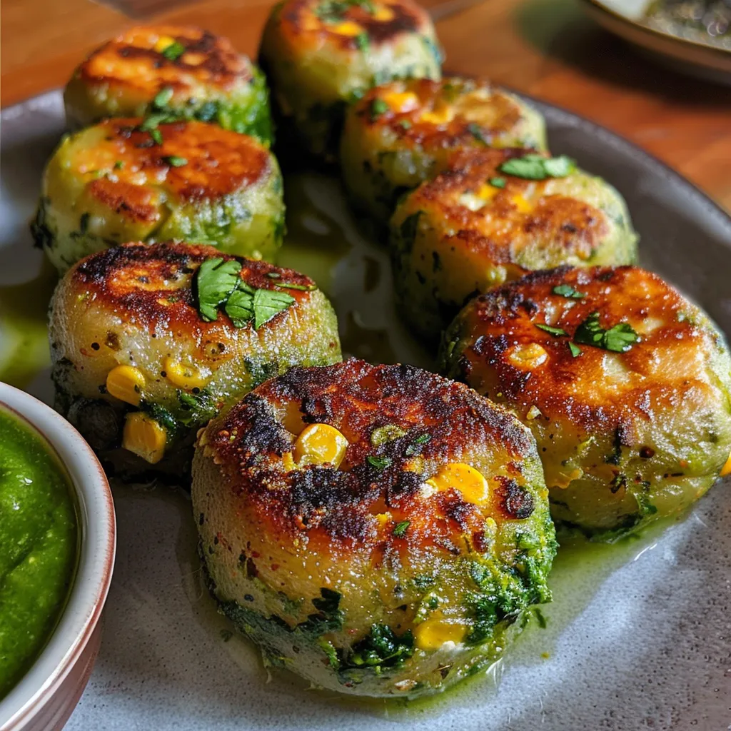 Spinach Corn Paneer Appe | Stuffed Appe